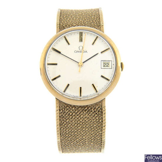 OMEGA - a 9ct yellow gold bracelet watch