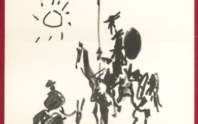 PABLO RUIZ PICASSO (1881 / 1973) "Don Quixote and Sancho"