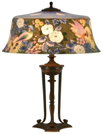 Pairpoint "Birds of Paradise" Table Lamp