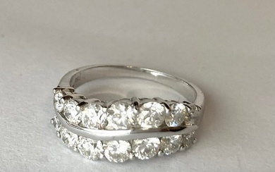 Pala Diamond - Eternity ring - 18 kt. White gold - Diamond