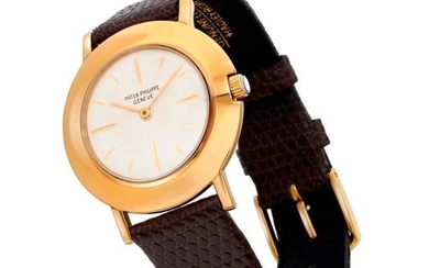Patek Philippe Signed 18K Yellow Gold Authentic Vintage Watch