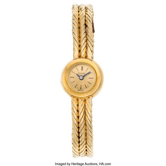 Piaget Lady's, Gold Watch Case: 16 mm, round 18k,...
