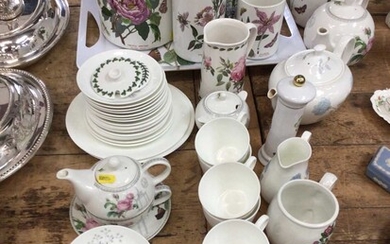 Port Meirion Botanic Garden items, Wedgwood teaset and other china