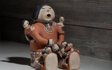 Pottery Storyteller Figure,George Cordero