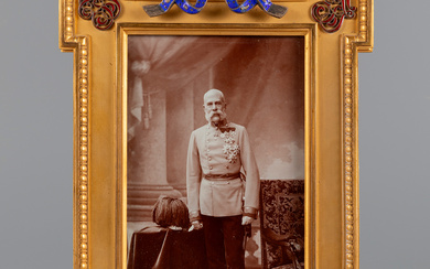 Presentation portrait of Kaiser Franz Joseph I by Carl Pietzner