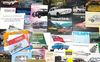 Quantity of Triumph and Standard Sales Brochures Offered without reserve