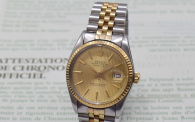 ROLEX Datejust gents wristwatch in steel/gold reference 16013,...