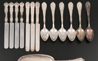 Reed & Barton Sterling Silver Handle Dinner Knives and Tiffany & Co. Flatware