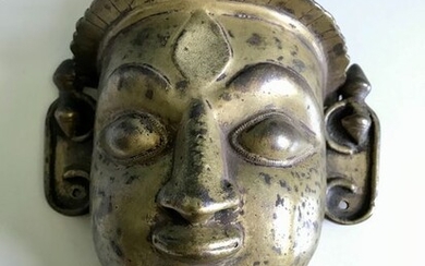 Ritual Parvati mask Mohra - Bronze - India - 18th century