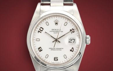 Rolex - Date - White Arabic Dial - 15200 - Unisex - 1990-1999