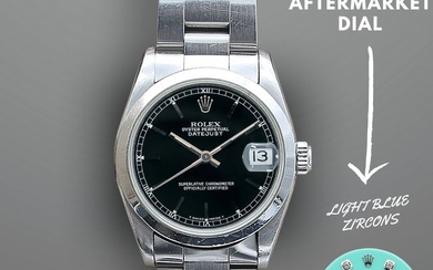 Rolex - Datejust Mid-Size - Black (Circle) Dial + Aftermarket Dial - 68240 - Women - 1990-1999