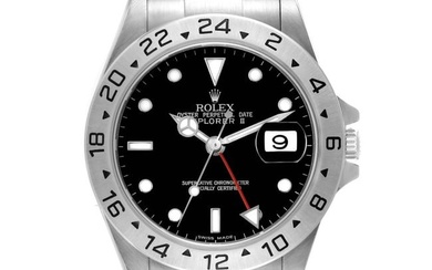 Rolex Explorer II Black Dial Steel Mens Watch