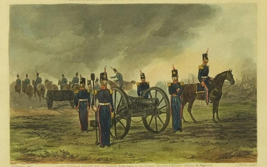 Royal Artillery field battery in action, 19th century