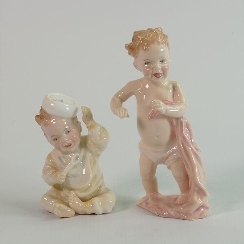 Royal Doulton baby figures: What Fun Hn3364 and First Steps ...