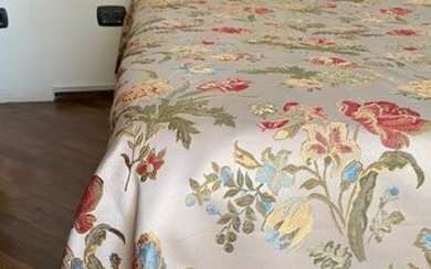 San leucio single bedspread with two pillow case (3) - Louis XVI - Cotton, cotton blend - Late 20th century