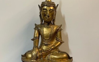 Sculpture (1) - Gold, Lacquer, Papier-mache - Burma - shan