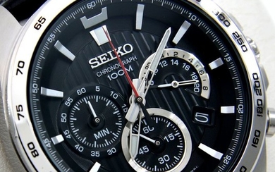 Seiko - Chronograph 100M "Race Style" - "NO RESERVE PRICE" - Men - 2019