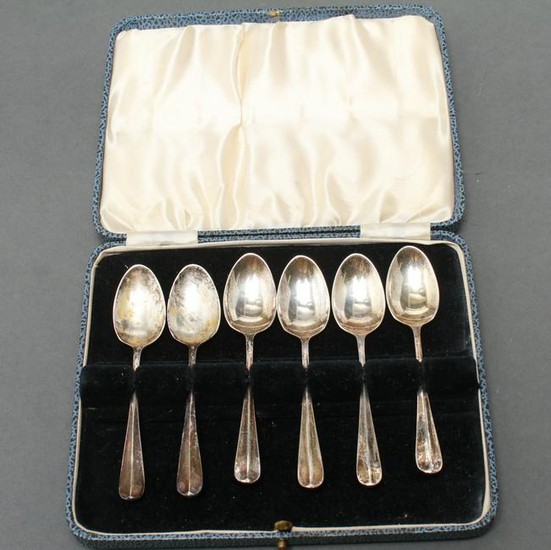 Sheffield English Silver Demitasse Spoons, 6 Pcs.