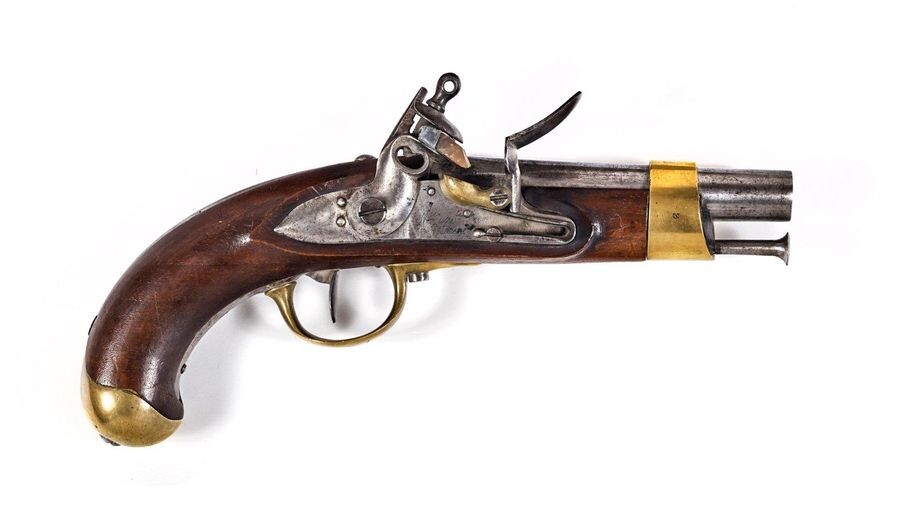 Shortened flintlock pommel pistol type An XIII.