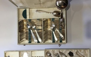 Silver-plated metal housewife comprising