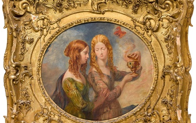 Sir George Hayter The Honourable ladies Eleanora (1820–1847) and Constance...