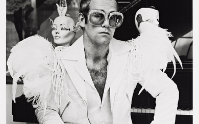 TERRY O'NEILL (1938-2019) Elton John Feathers.