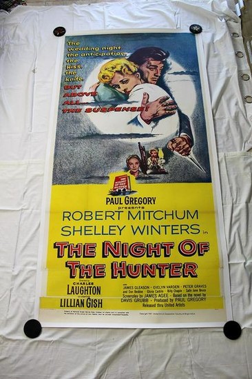 The Night of The Hunter (USA, 1955) Three Sheet Movie