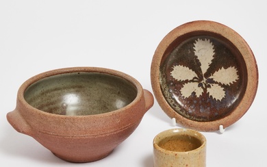 Three St. Ives Pottery Bowls, mid-20th century