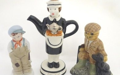 Three assorted ceramic items, comprising a Tony Carter