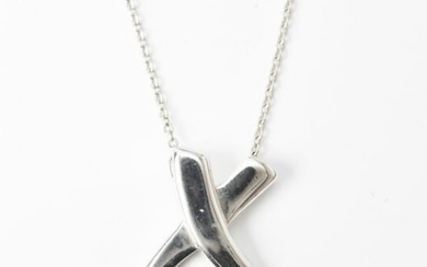 Tiffany necklace pendant silver TIFFANY&Co. Paloma Picasso cross motif