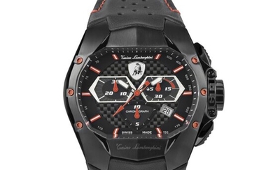 Tonino Lamborghini - GT1 Chronograph Watch Red Carbon Swiss Made - T9GA - Men - 2011-present