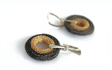 Tove Rygg - 14 kt. Gold-filled, Silver, Oxidized silver - Earrings