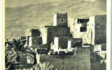 Travel Poster Morocco Berber Kasbas Architecture