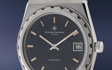Vacheron Constantin, Ref. 44018/411 A very rare and fine stainless steel wristwatch with date, integrated bracelet, certificate of origin, hang tag and presentation box
