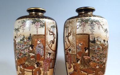 Vase - Ceramic - Marked Dōzan 道山 - Japan - Meiji period (1868-1912)