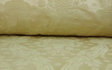 Very elegant double width San Leucio in high weight gold - Upholstery fabric - 600 m - 280 cm