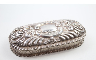 Victorian 1898 Chester Sterling Silver Oval Trinket / Jewell...