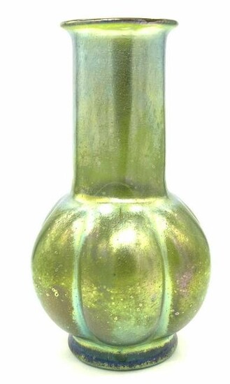 Vintage Art Nouveau Iridescent Glass Vase