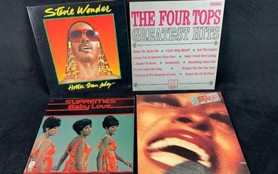 Vintage Stevie Wonder Supremes 4 Tops Diane Ross LPs