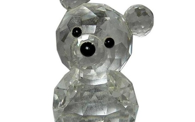 Vintage Swarovski Crystal Teddy Bear Figurine