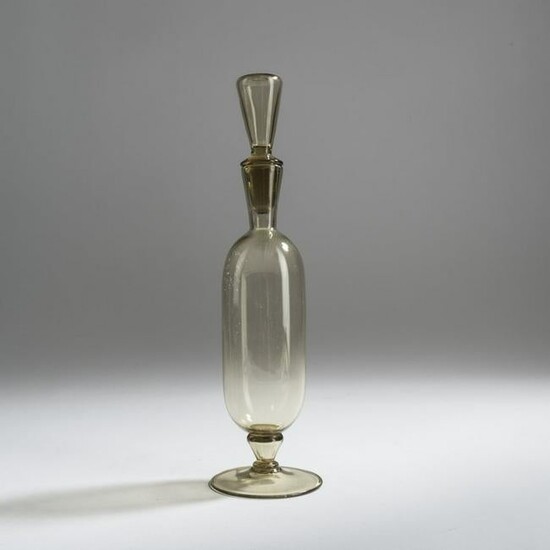 Vittorio Zecchin, Bottle with stopper 'Transparenti'