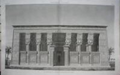 Vue Perspective de la Façade du Portique du Grand Temple