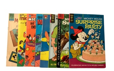 Walt Disney's Mickey Mouse - Vintage Disney Comics! - 8 Comic - First edition - 1958/1985