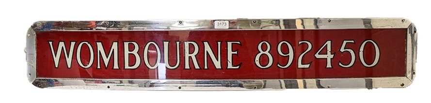 Wombourne 892450 Vehicle Sign