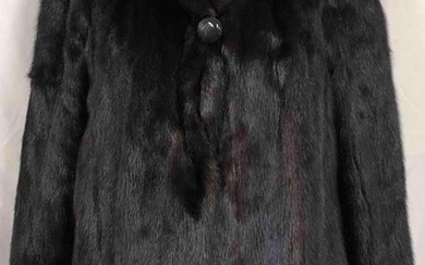 Women's 3/4 Length Ranch Mink Fur Coat (F60)