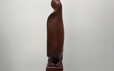 amsterdamse school Deco - Stylized wooden sculpture in the style of Bernard Richters