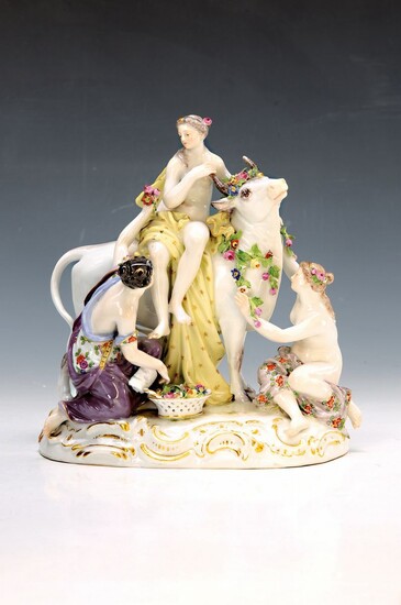 porcelain group, Meissen, around 1880-90, Europe on...