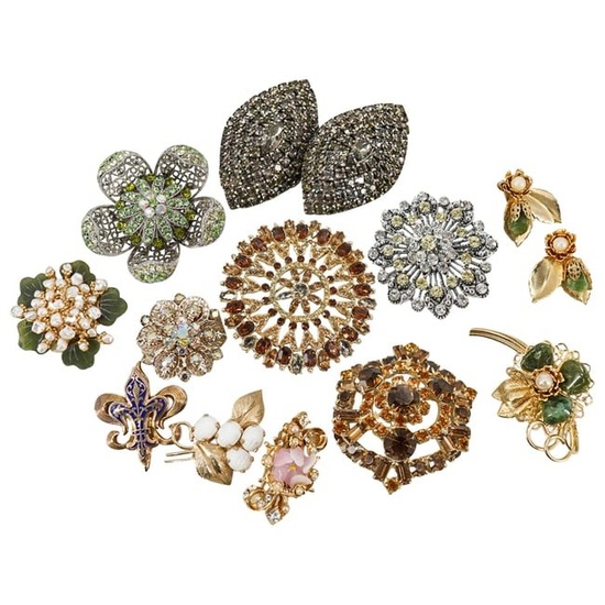 (14 Pc) Costume Jewelry Assorted Grouping Set