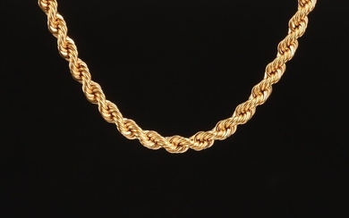 14K Rope Necklace