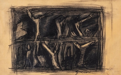 Mario Sironi (Sassari 1885 - Milano 1961), Composition, 1947 ca.